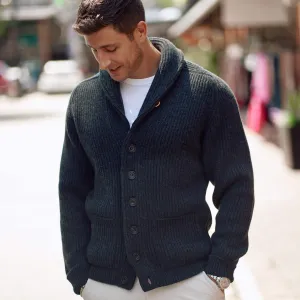 The Bruce 8-Ply Cashmere Shawl Cardigan