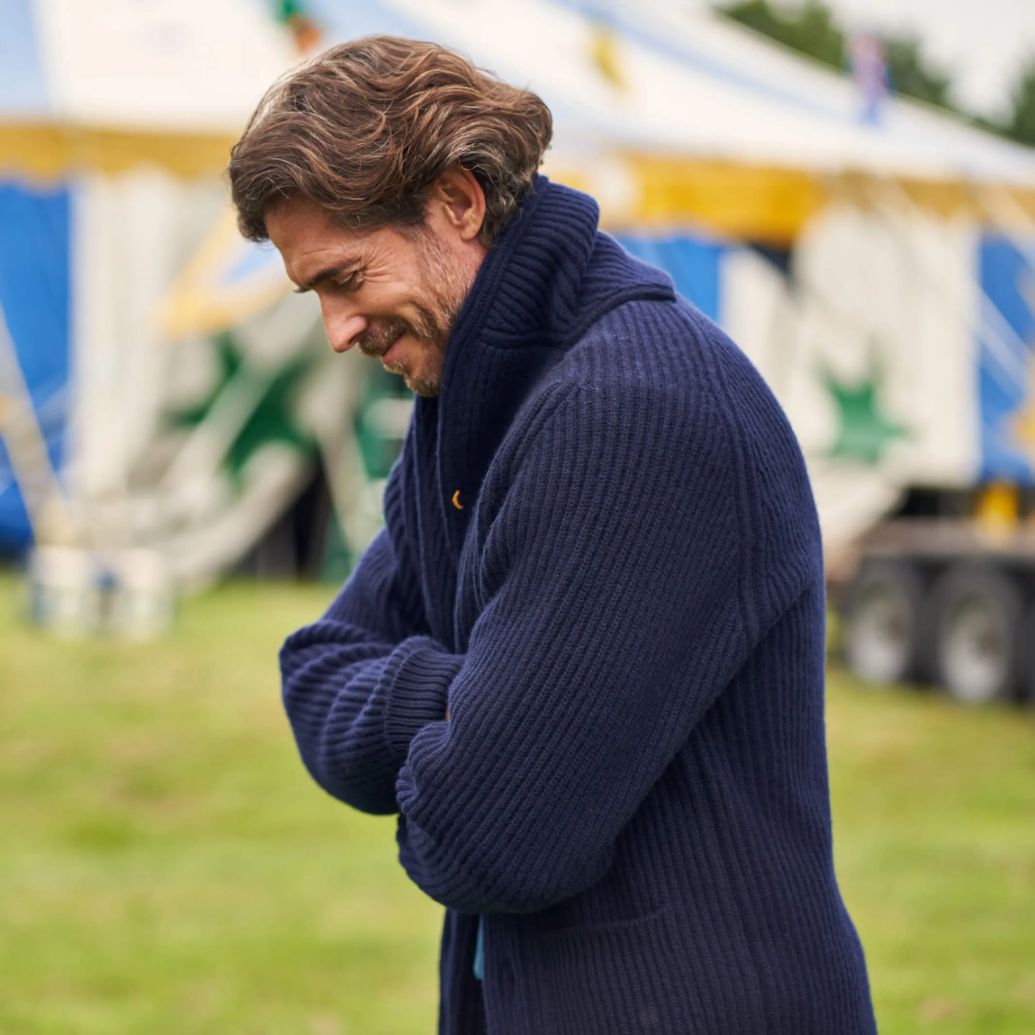 The Bruce 8-Ply Cashmere Shawl Cardigan