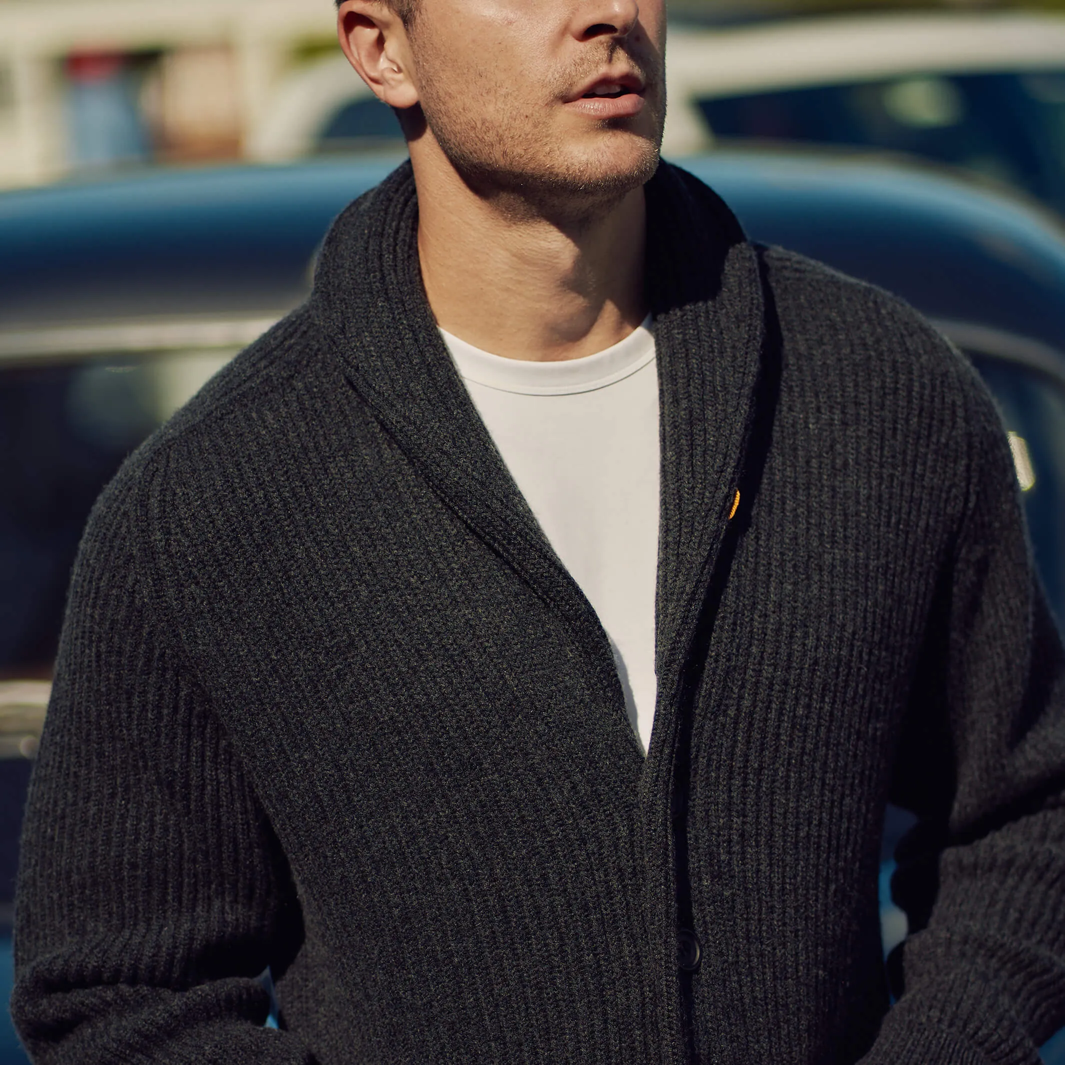 The Bruce 8-Ply Cashmere Shawl Cardigan