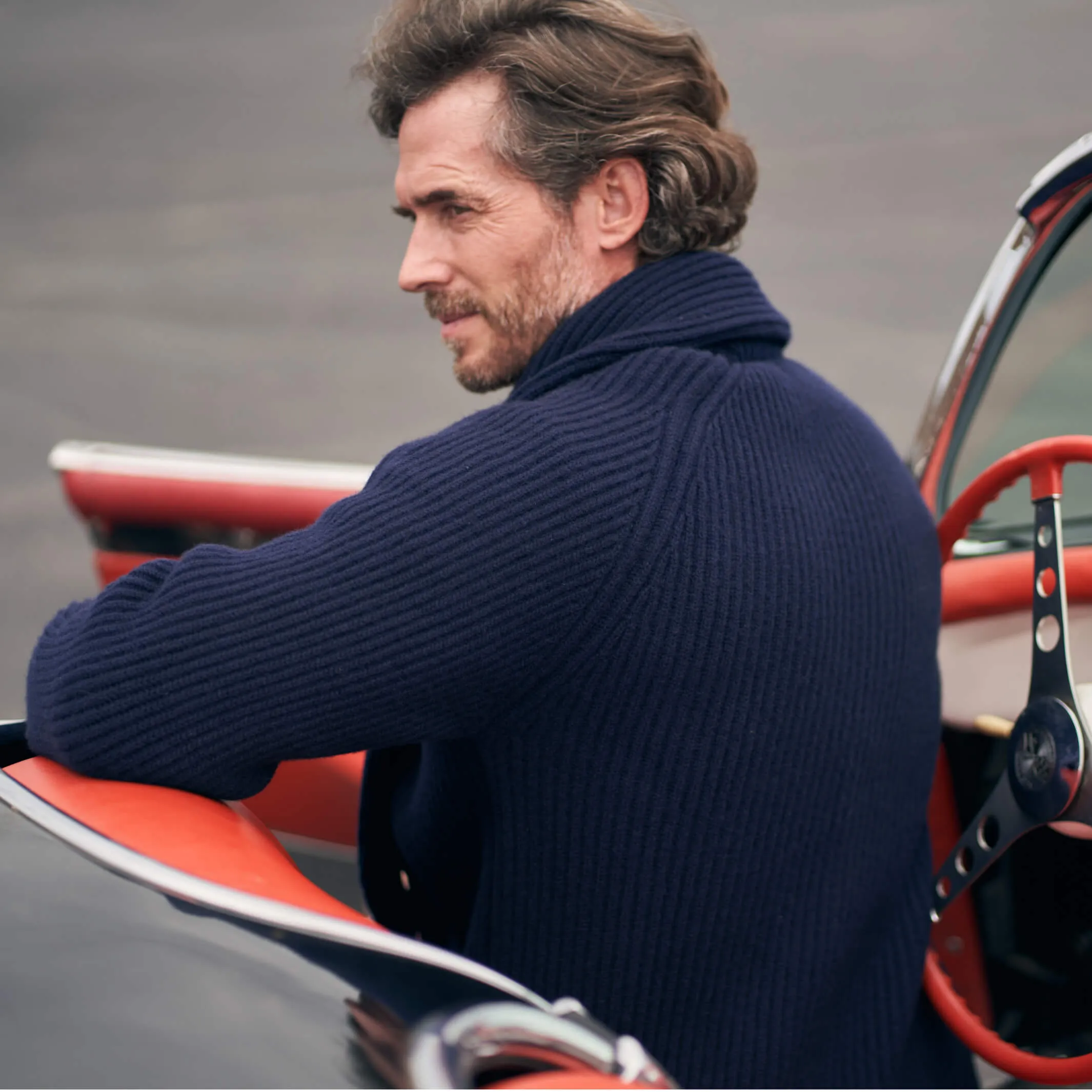 The Bruce 8-Ply Cashmere Shawl Cardigan