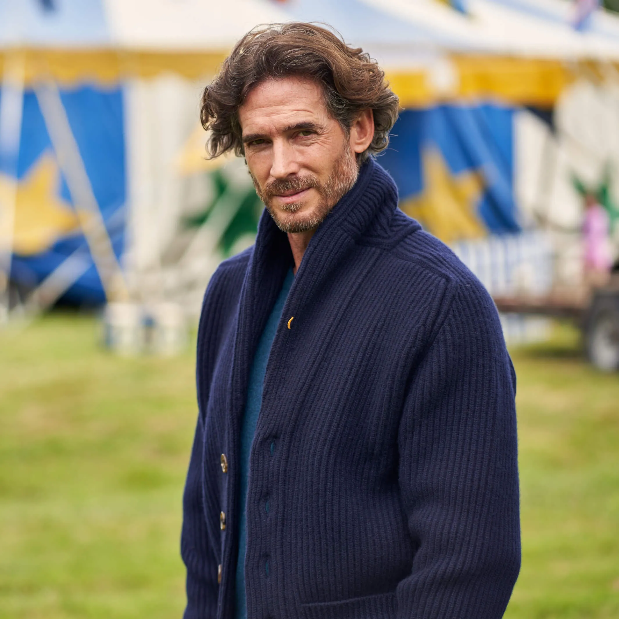 The Bruce 8-Ply Cashmere Shawl Cardigan