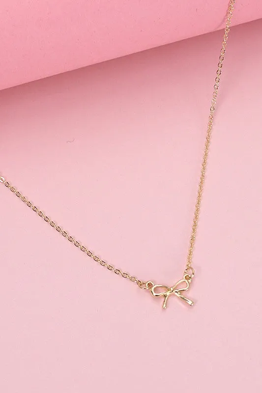 The Daphne Mini Bow Necklace