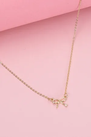 The Daphne Mini Bow Necklace