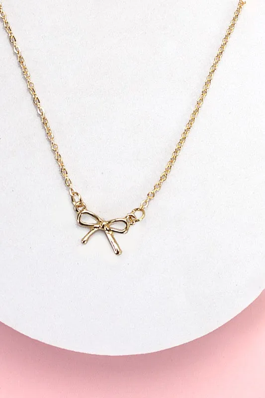 The Daphne Mini Bow Necklace
