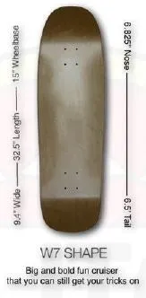 The Dark Slide x Skullduggery "Everything's Fine" 90's Shape Skateboard Deck