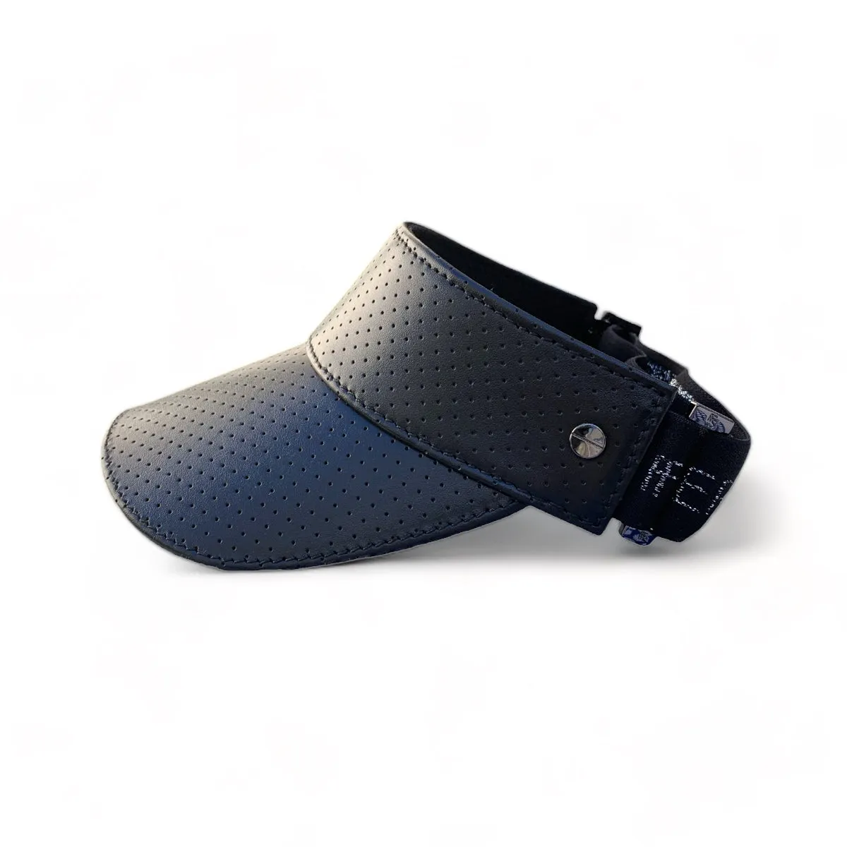 The Leather Visor - Black & Gunmetal