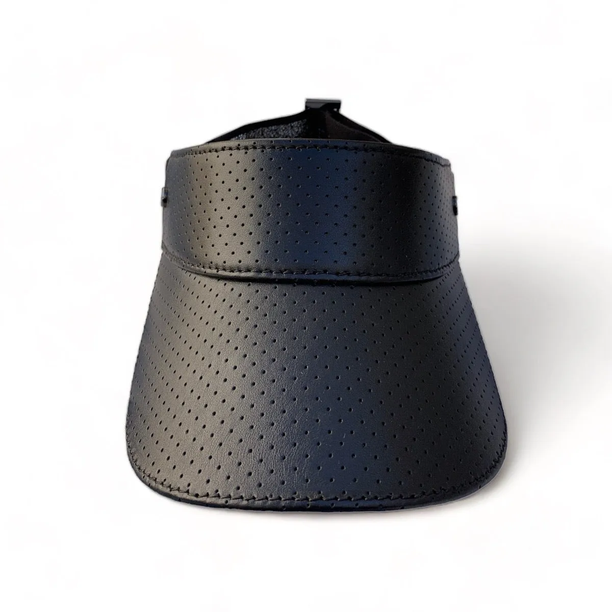 The Leather Visor - Black & Gunmetal
