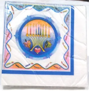 THE RADIANCE OF HANUKKAH PAPER BEVERAGE NAPKINS