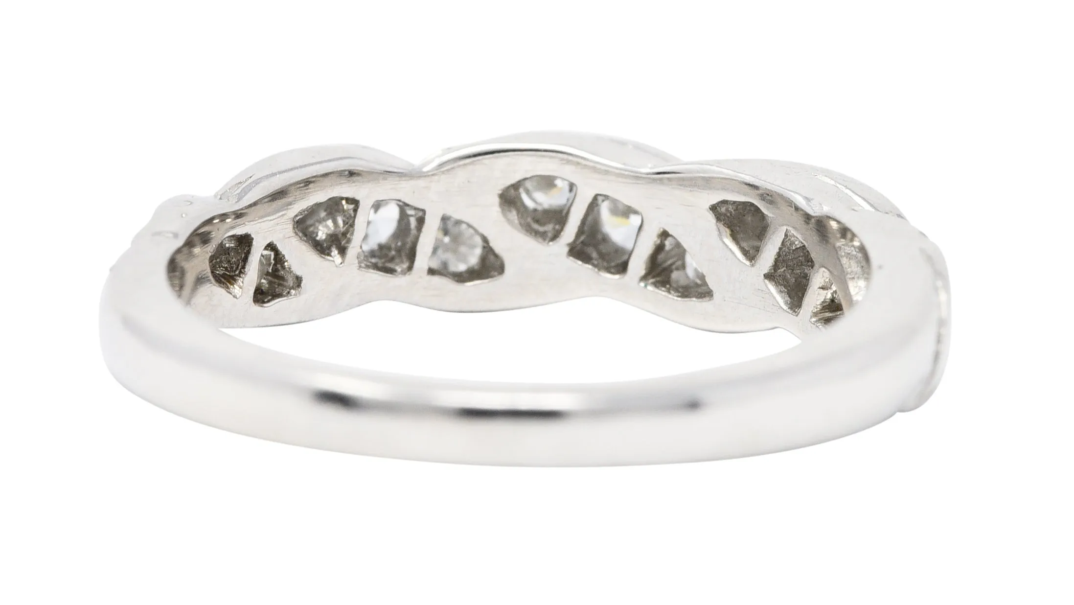 Tiffany & Co. Vintage 0.50 CTW Diamond Platinum Twist Band Ring