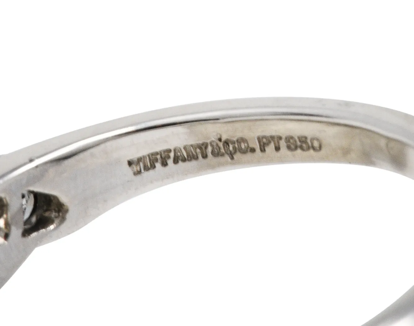 Tiffany & Co. Vintage 0.50 CTW Diamond Platinum Twist Band Ring