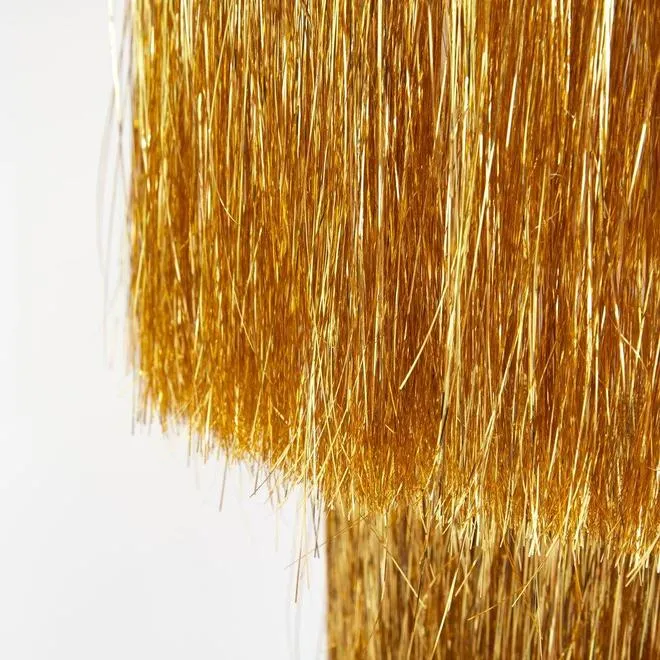 Tinsel Chandelier -- Gold
