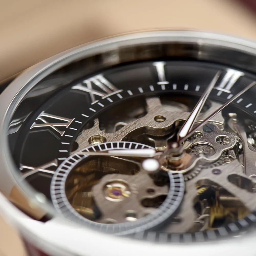 To My Soulmate | More Than Any Obstacle | Luxury Openface Men's Watch With Genuine Leather Band