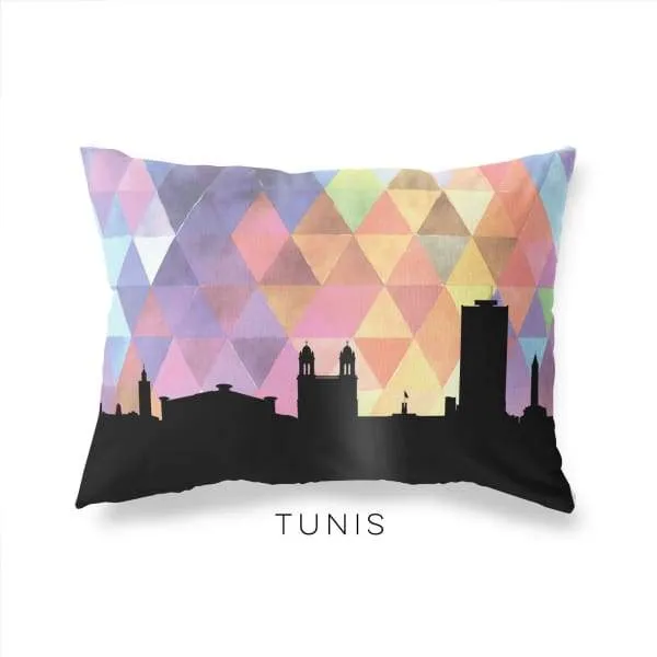 Tunis, Tunisia geometric skyline