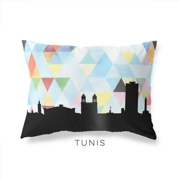 Tunis, Tunisia geometric skyline