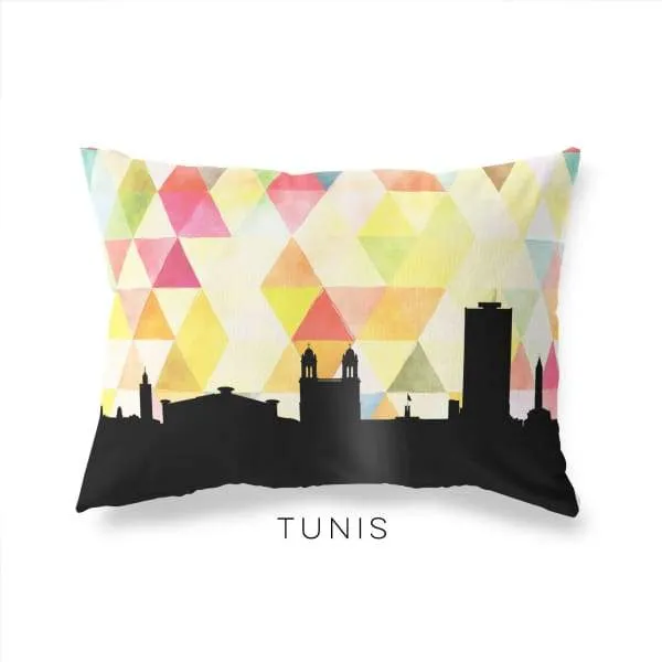 Tunis, Tunisia geometric skyline
