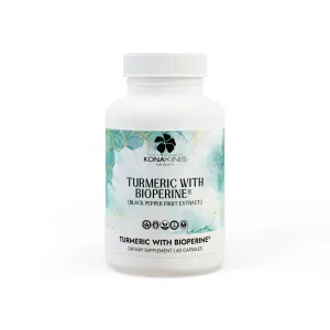 Turmeric with BioPerine® (Black Pepper Fruit Extract) Supplement (60 Capsules)