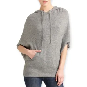 VINCE 100% Cashmere Oversized Hoodie Poncho Sweater Size Large Quiet Luxury
