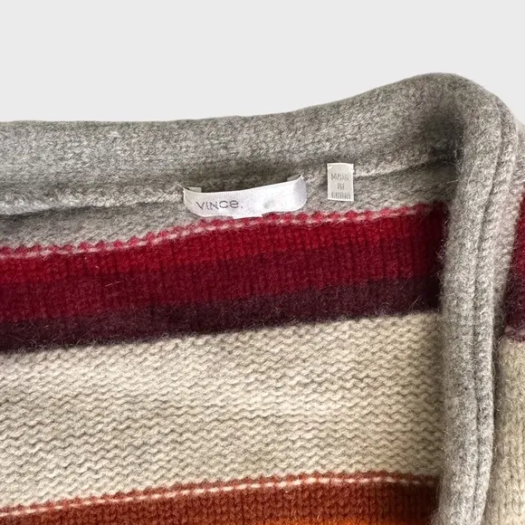 Vince Cashmere Striped Cardigan - S