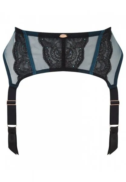 VIP Confession Suspender - Black/Teal -