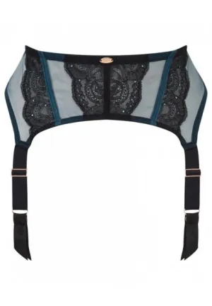 VIP Confession Suspender - Black/Teal -