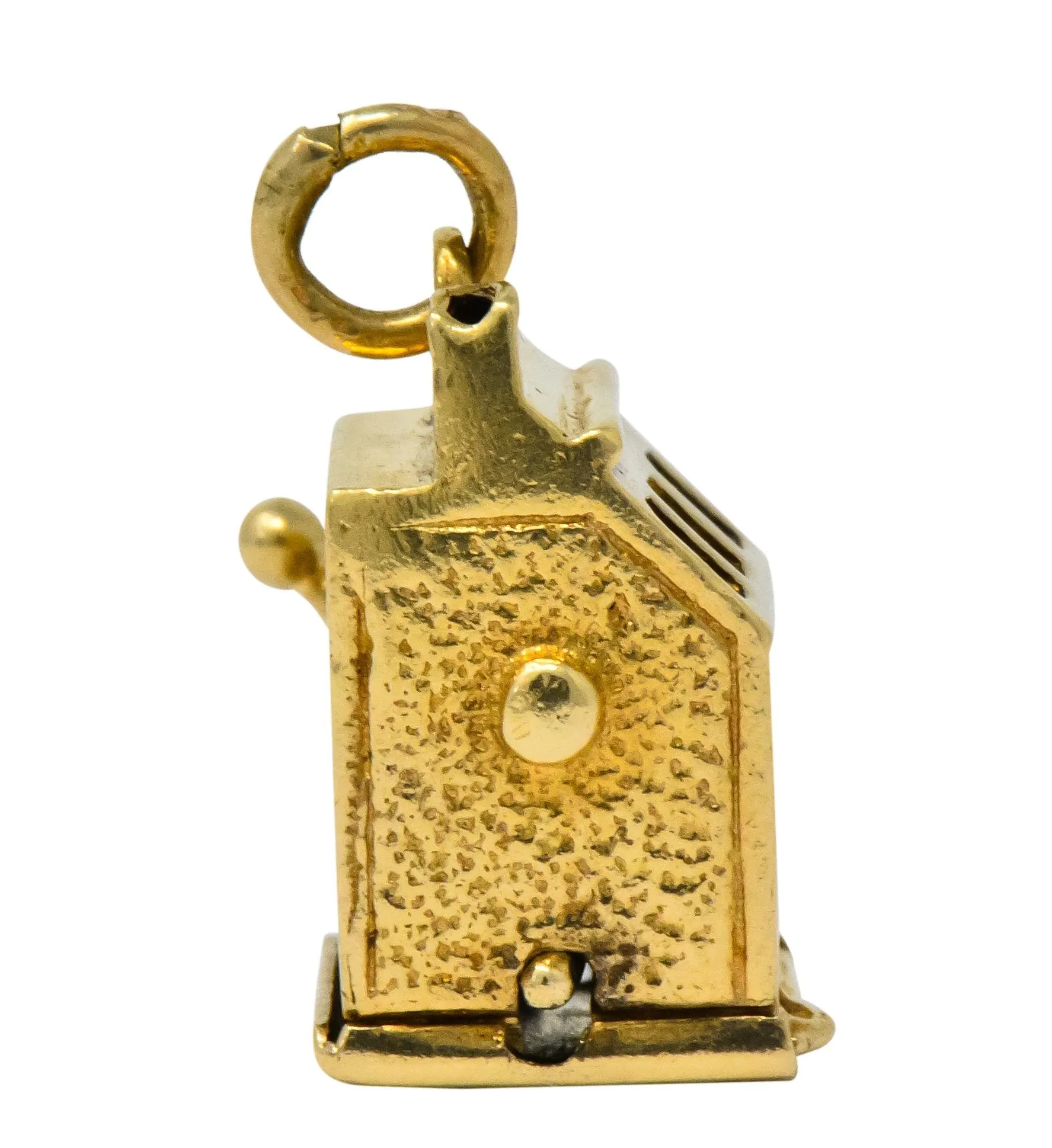 Walter Lampl Articulated Art Deco 14 Karat Gold Slot Machine Charm