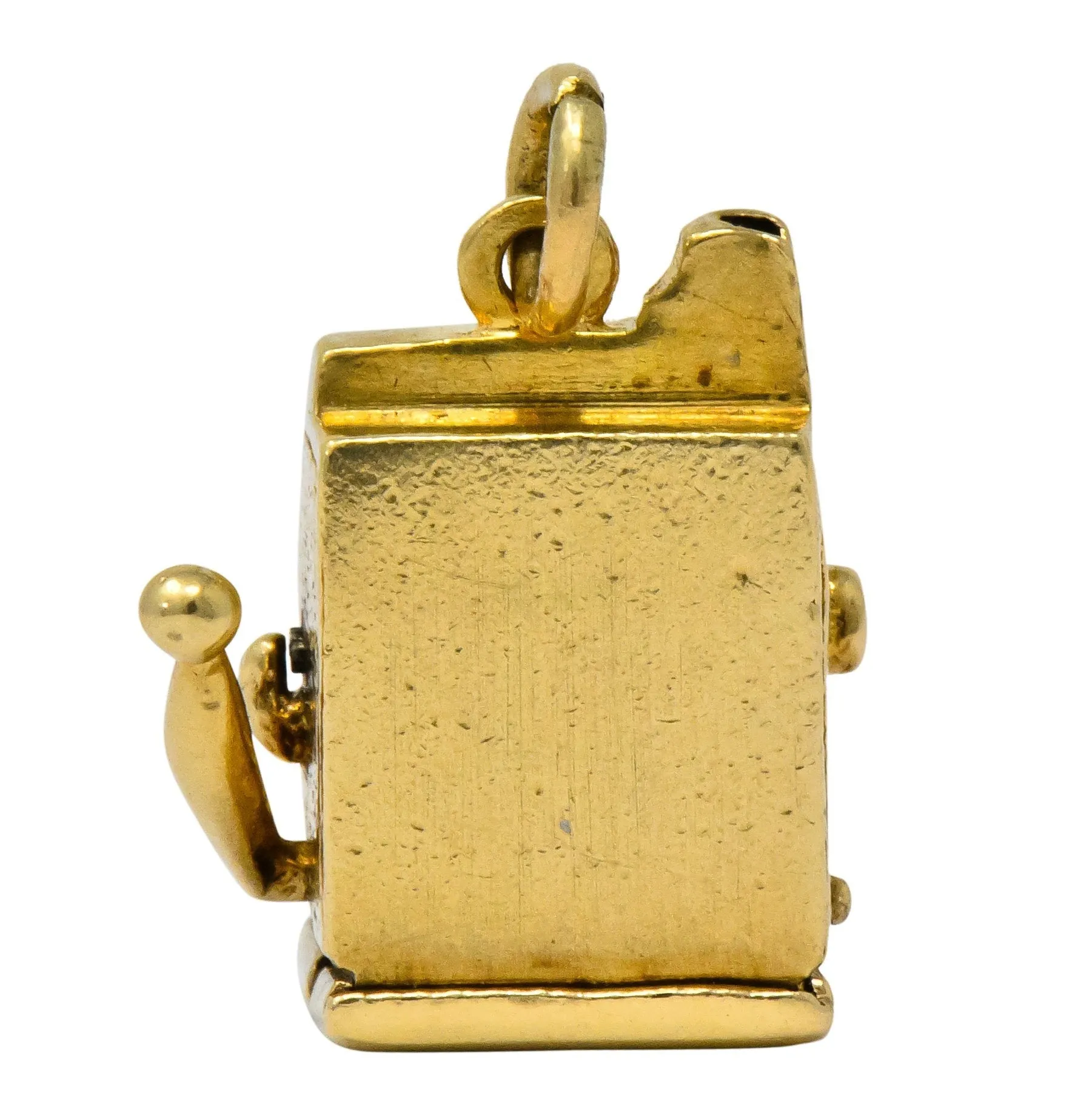 Walter Lampl Articulated Art Deco 14 Karat Gold Slot Machine Charm