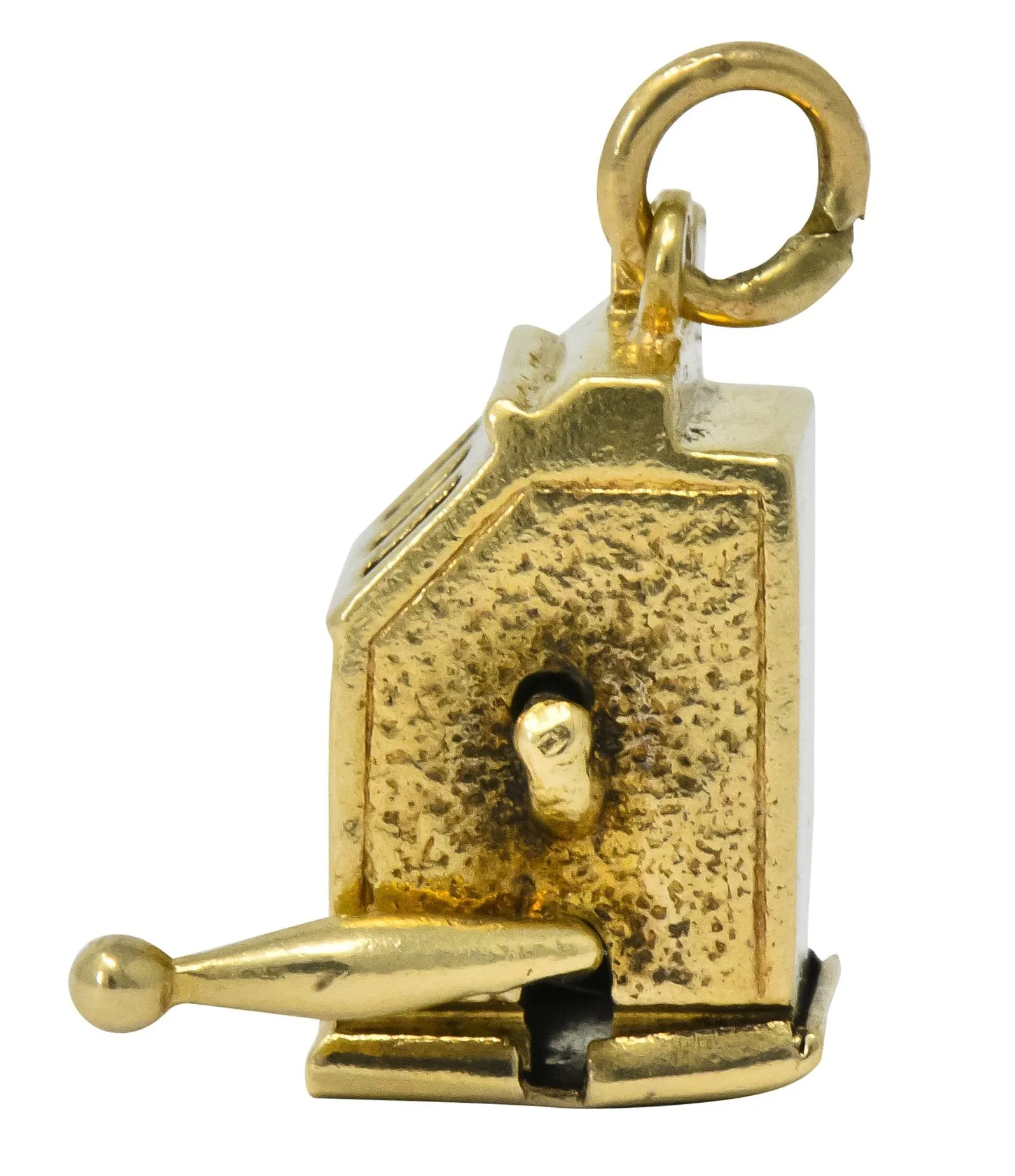 Walter Lampl Articulated Art Deco 14 Karat Gold Slot Machine Charm
