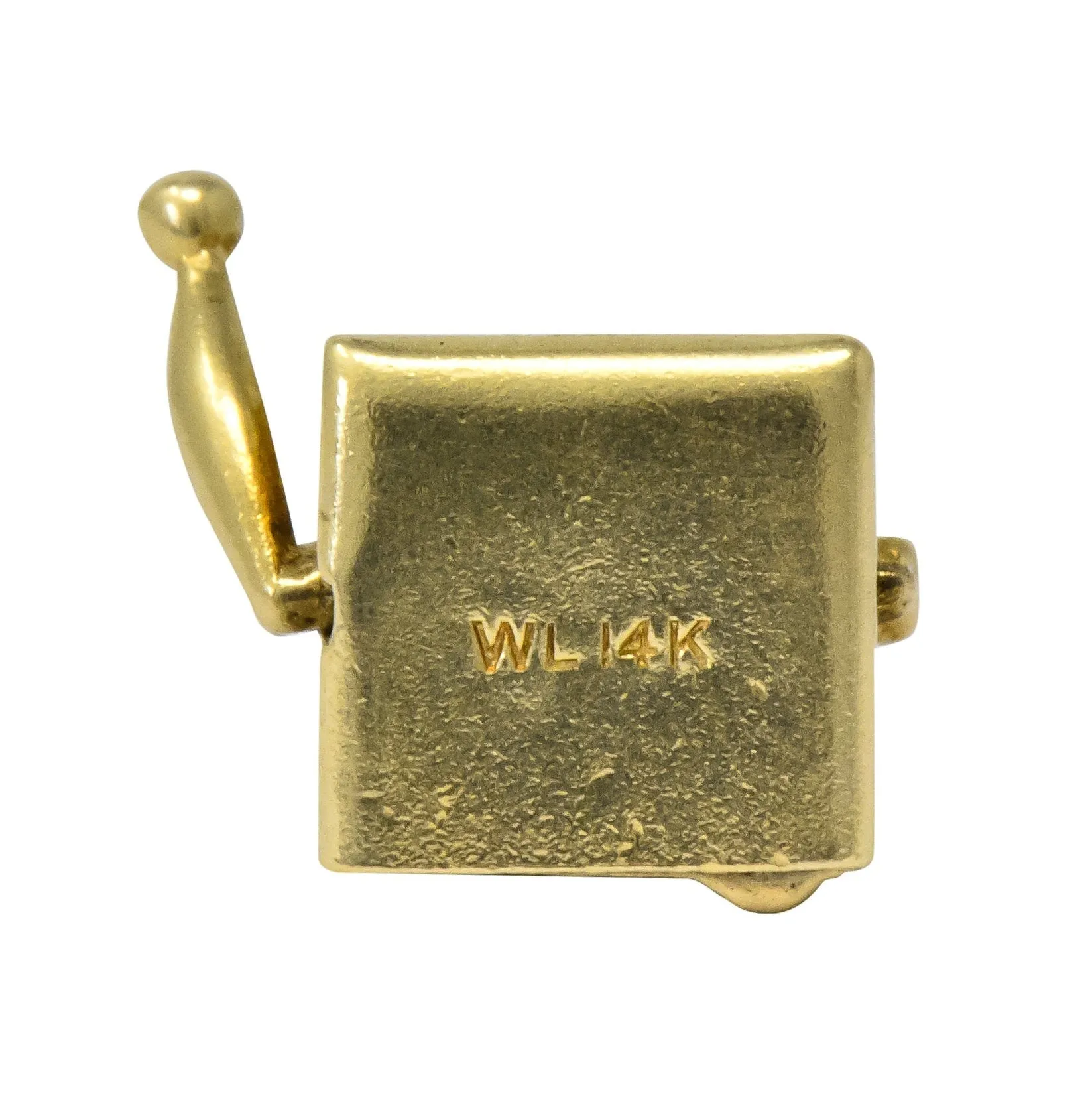 Walter Lampl Articulated Art Deco 14 Karat Gold Slot Machine Charm