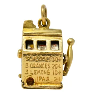 Walter Lampl Articulated Art Deco 14 Karat Gold Slot Machine Charm