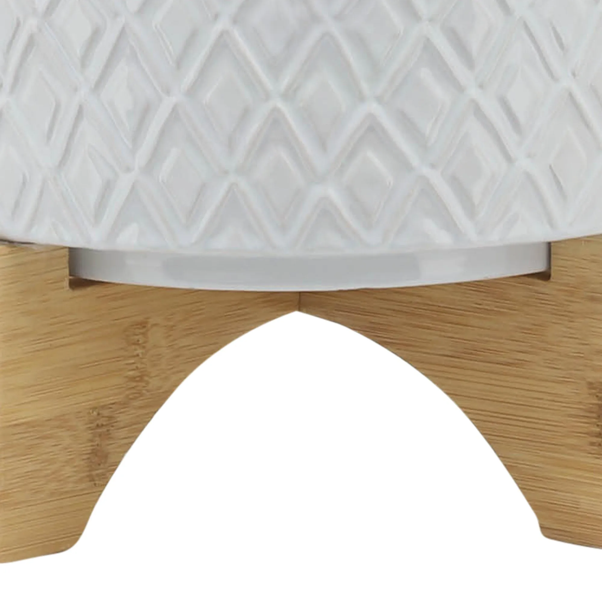 WHITE DIAMONDS PLANTER W/STAND