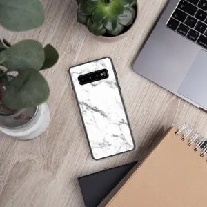 White Marble Samsung Phone Case