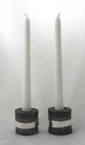 Wide Belted Candleholder