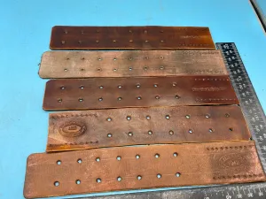 WW2 German Army belt leather fastening strip. Black Leather Reproduction