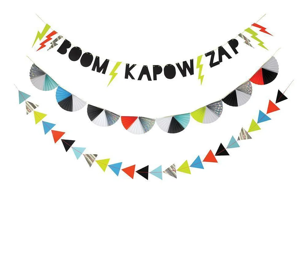 Zap! Superhero Garland
