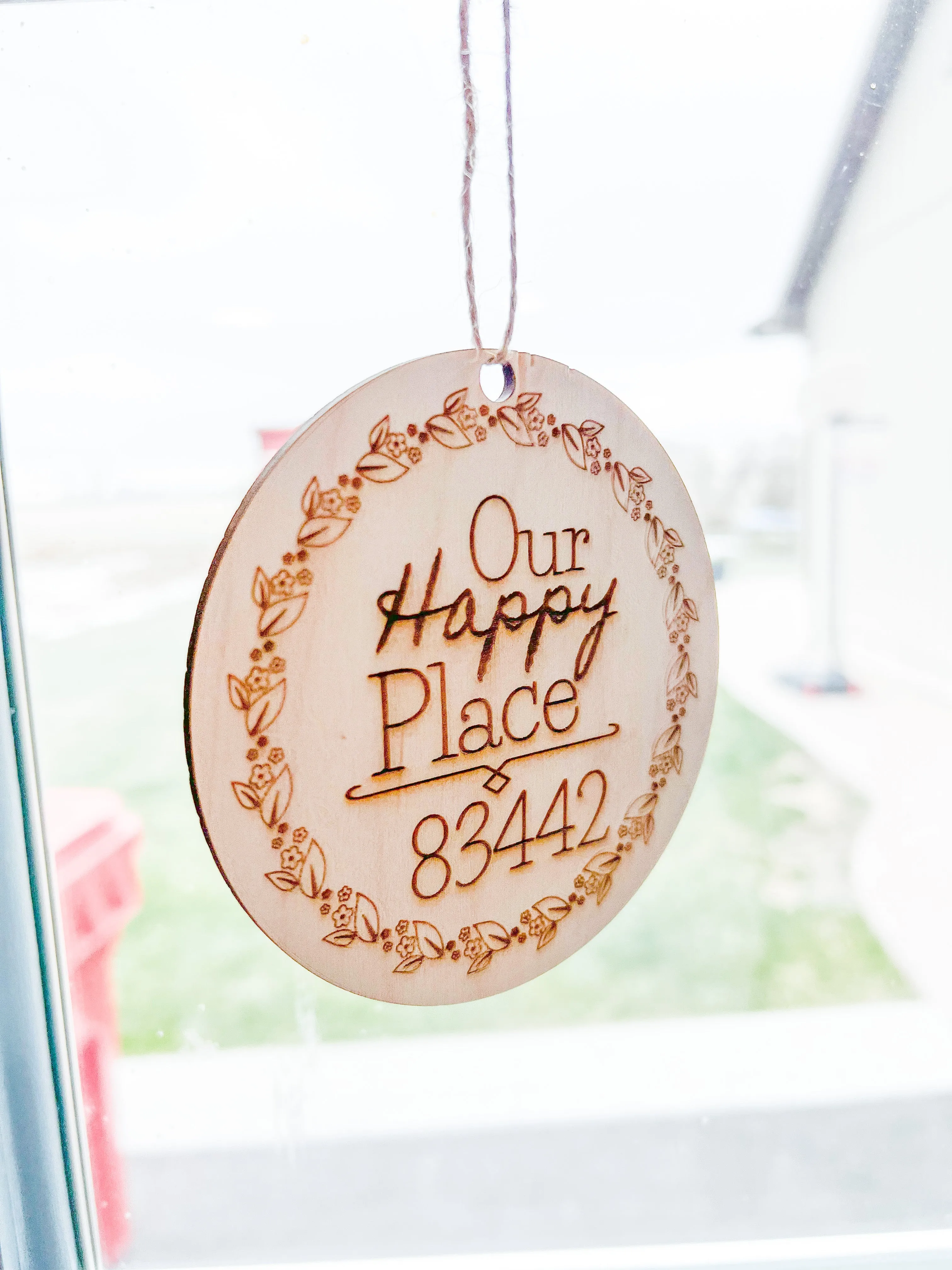Zip Code Ornament Christmas Gifts of Our Happy Place